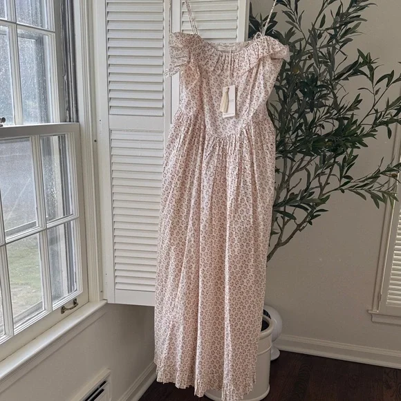 Down Wyndelin Floral Dress NWT M - organic cotton - Picture 3 of 3